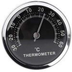 Mini thermom�tre de voiture m�canique analogique r�sistant et durable de 58 mm avec autocollant - shining ...
