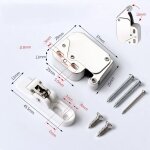 Mini touch latch loquet fermetures push pour armoire de cuisine porte battante de meuble pour appuyer ...