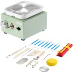 Mini tour de potier, vitesse reglable 0 - 320 tr / min, roue de poterie avec bassin amovible, 2 plateaux ...