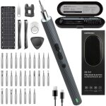 Mini tournevis electrique precision, [un couple de 0, 45 - 0, 65 / 4n. m, sans fil] tournevis pr�cision ...