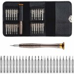 Mini tournevis prcision kit outils de rparation de tournevis de prcision portable avec tui en cuir ...