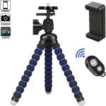 Mini trpied flexible, trpieds smartphone portable avec tlcommande bluetooth pour iphone, samsung, ...