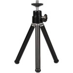 Mini tr�pied portable l�ger en alliage d'aluminium r�glable pour projecteur de cam�ra noir