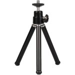 Mini trépied portable léger en alliage d'aluminium réglable pour projecteur de caméra noir Mini trépied portable léger en alliage d'aluminium réglable pour projecteur de caméra noir