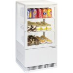 Mini vitrine réfrigérée positive à poser blanche 58 l - casselin Mini vitrine réfrigérée positive à poser blanche 58 l - casselin