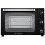Minifour lectrique - chaleur tournante - continental edison - cemf60b3 - noir - l60 x h39 x p 48 cm