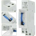 Minuterie m�canique 16 a ? programmable, plage de dur�e de 15 minutes � 24 heures ? 220 - 240 v ca ? ...