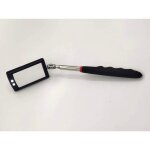 Miroir d'inspection t�lescopique, miroir t�lescopique � led avec 2 lumi�res led lumineuses, poign�e extensible ...