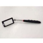 Miroir d'inspection t�lescopique, miroir t�lescopique � led avec 2 lumi�res led lumineuses, poign�e extensible ...