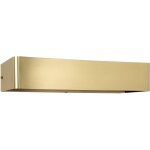 Miroir lumineux laiton up down 32 cm de large en bronze clair e14 2 lampes allong� moderne