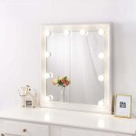 Miroir de maquillage bricolage lumière dimmable, kit de lumière pour miroir autocollant pour coiffeuse, ... Miroir de maquillage bricolage lumière dimmable, kit de lumière pour miroir autocollant pour coiffeuse, ...