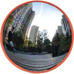 Miroir de s�curit� de miroir de circulation convexe 45cm miroir d'angle mort de voie circulaire 130 degr�s ...