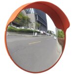 Miroir de trafic convexe d'extérieur plastique pc orange 45 cm vidaxl Miroir de trafic convexe d'extérieur plastique pc orange 45 cm vidaxl
