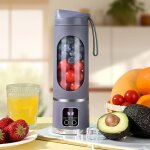 Mixeur multifonction portable 450ml - m�langeur de boissons usb r�chargeable - moteur puissant pour smoothies ...