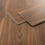 Ml - design rev�tement de sol clipsable en vinyle 122cm x 18cm x 4, 2mm 4, 62m� / 21 planches marron ...