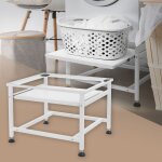 Ml - design socle pour machine à laver avec Étagère extensible, blanc, 62, 5x53, 5x45 cm, acier, jusqu'à ... Ml - design socle pour machine à laver avec Étagère extensible, blanc, 62, 5x53, 5x45 cm, acier, jusqu'à ...
