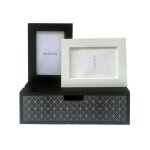 Mobili rebecca - rebecca mobili mini - commode 2 cadre - photos 1 tiroir bois noir blanc 27x30, 7x29