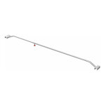 Supports de bche aluminium rglables 132 - 204cm pour bche plate de remorque