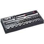 Mod. s161 - 46 jeu de module douilles 6 pans m�triques, multicolore, 1 / 2'', set de 26 pi�ces - facom ...