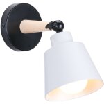 Moderne applique murale int�rieur cage en m�tal e27 plafonnier en m�tal design macaron blanc mat