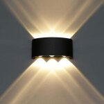 Moderne lampe murale led applique murale up down imperm�able aluminium l�che - murs led int�rieur ext�rieur ...