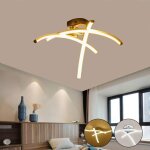 Moderne plafonnier led lampe de lustre moderne courb� avec 3 agit� lumi�re pour le salon chambre salle ...