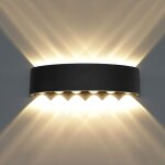 Moderne wasserdichte wandleuchte led wandleuchte up down aluminium wandfluter led indoor outdoor fr ...