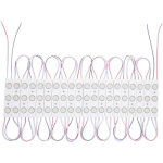 Module led 20 pi�ces 24w ip65 24v dc pour enseignes publicitaires 2. 5m blanc chaud 3000k 160�