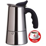 Moka espresso coffee maker machine à café 4 tasses acier inoxydable Moka espresso coffee maker machine à café 4 tasses acier inoxydable