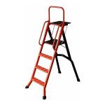 Mondelin - escabeau alu - marches caillebotis - hauteur de plateau : 1100 mm - nombre de marches (plateau ...