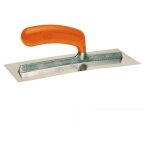 Platoir courb plaquiste inox mondelin 28x12cm
