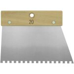 Mondelin - spatule � colle 20 cm dents carr�es - 200 mm - 6x6x6 mm
