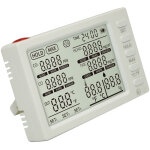 Moniteur de qualit� de l'air int�rieur 8 en 1, d�tecteur portable co?, hcho, tvoc, co, temp�rature, humidit�, ...