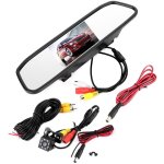 Moniteur de rétroviseur hd pour voiture de 4, 3 pouces, caméra de recul étanche à vision nocturne, 8led ... Moniteur de rétroviseur hd pour voiture de 4, 3 pouces, caméra de recul étanche à vision nocturne, 8led ...