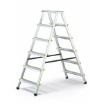 Monmobilierdesign - dwa escabeau double pliable en aluminium 6 marches