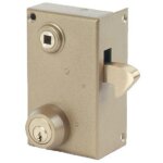 Serrure en applique verticale  mentonnet - droite