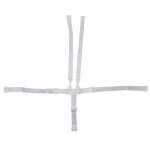 Harnais de scurit 5 points pour chaise haute enfant - gamme ptit - blanc monsieur bb