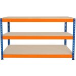 tabli ajustable  3 niveaux s - rax, plan de travail en bois agglomr robuste, capacit 300kg, bricolage ...