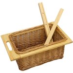 Monster shop - lot de 1 x panier de rangement coulissants en pin pour cuisine, salle de bain, chambre, ...