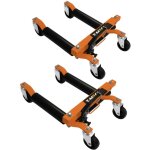 Monster shop - lot de 2 patins hydrauliques pour roues de vhicules crics chariot levage jusqu' 30, ...