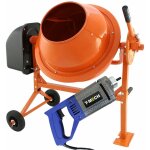 Btonnire lectrique 70l 30trs / min & vibrateur  bton mche 2m 4860 vpm - ensemble outil complet ...