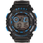 Montre �lectronique sport multifonction wr50m �tanche avec alarme et �clairage lumineux pour natation ...