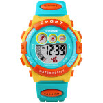 Montre sport enfant num�rique �tanche avec alarme et led pour gar�ons et filles