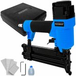 Monzana - 2 en 1 cloueuse - agrafeuse pneumatique - coffret huile et sets de clous agrafes inclus