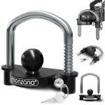 Antivol verrou d'attelage de remorque universel tte d'attelage 50 mm cadenas remorque avec anneau 2 ...
