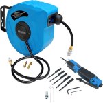 Dévidoir enrouleur de tuyau à air comprimé outil pneumatique set garage outillage 10m druckluft schlauchtromme ... Dévidoir enrouleur de tuyau à air comprimé outil pneumatique set garage outillage 10m druckluft schlauchtromme ...