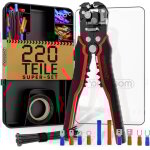 Monzana - pince � d�nuder 3en1 220 accessoires bo�te 0, 2 - 6mm� automatique ruban isolant attache - ...