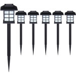 Monzana� set de 6 / 12 / 18 / 24 lampes solaires piquet pour jardin 8h autonomie lumi�re ext�rieur led ...
