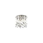 Ideal lux - moonlight - luminaire suspendu moyen � 8 ampoules au fini chrome, g9