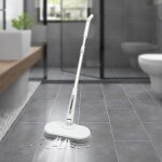 Mop �lectrique sans fil avec fonction d'aspersion, r�servoir d'eau de 350 ml spin mop avec �clairage ...